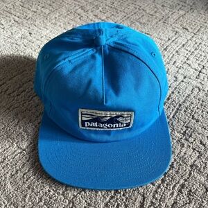 Patagonia Blue Cotton Snap Back Baseball Cap